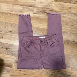 SO Women's Purple Ankle Jeans